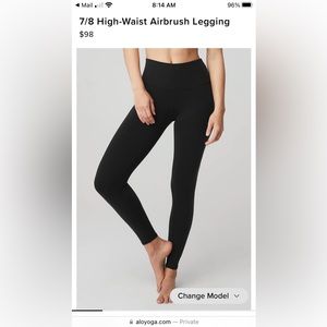 Alo 7/8 High-Waist Airbrush Legging